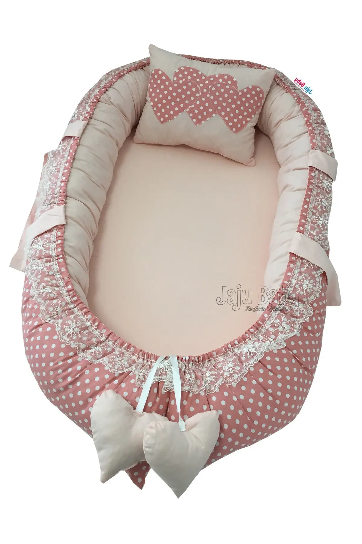 Handmade Polka Dot Orthopedic Lux Baby Nest