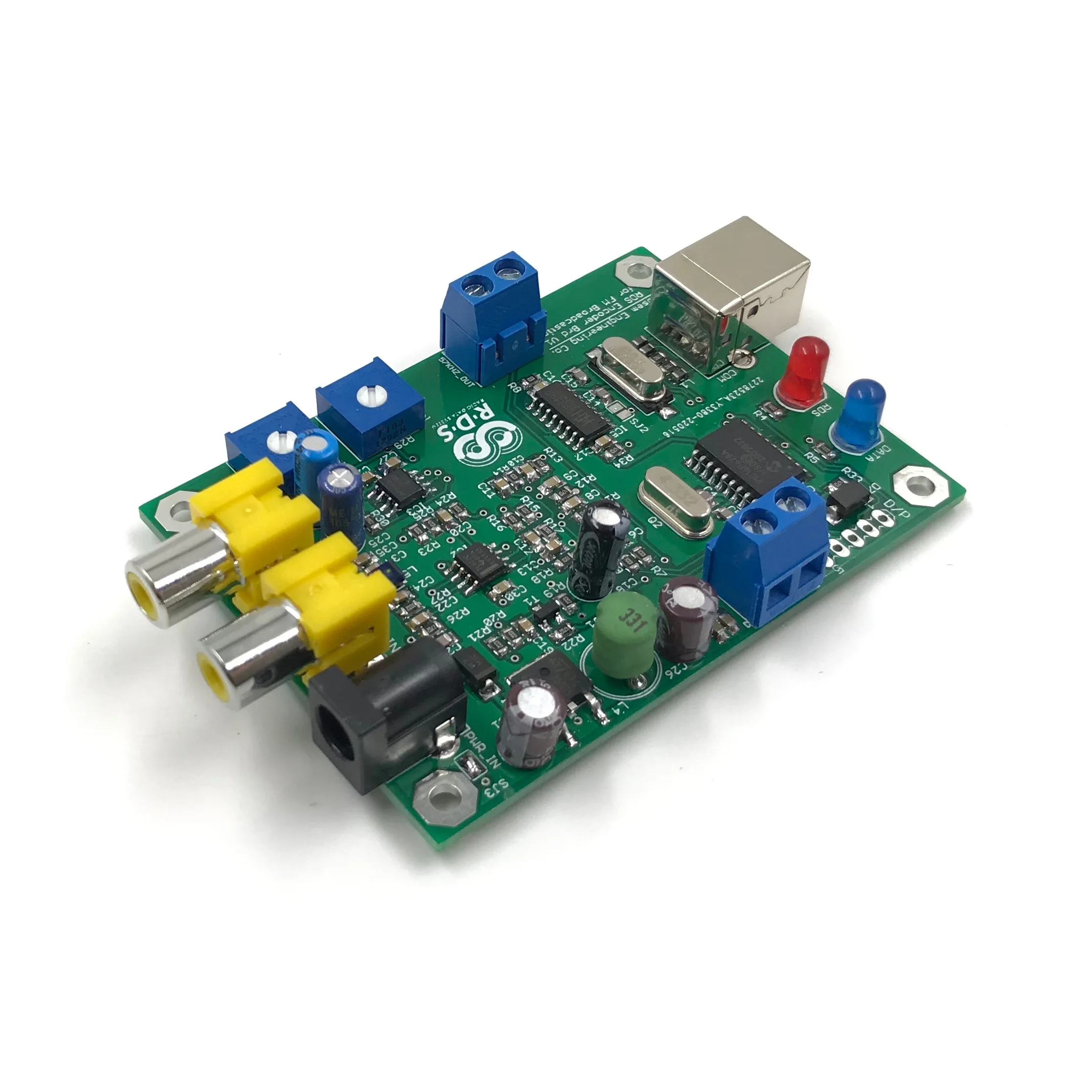 RDS Encoder Circuit Board Module MonRDS for FM PLL Transmitter Radio Broadcast Station PS RT PTY DI TP TA MS MPX Broadcasting