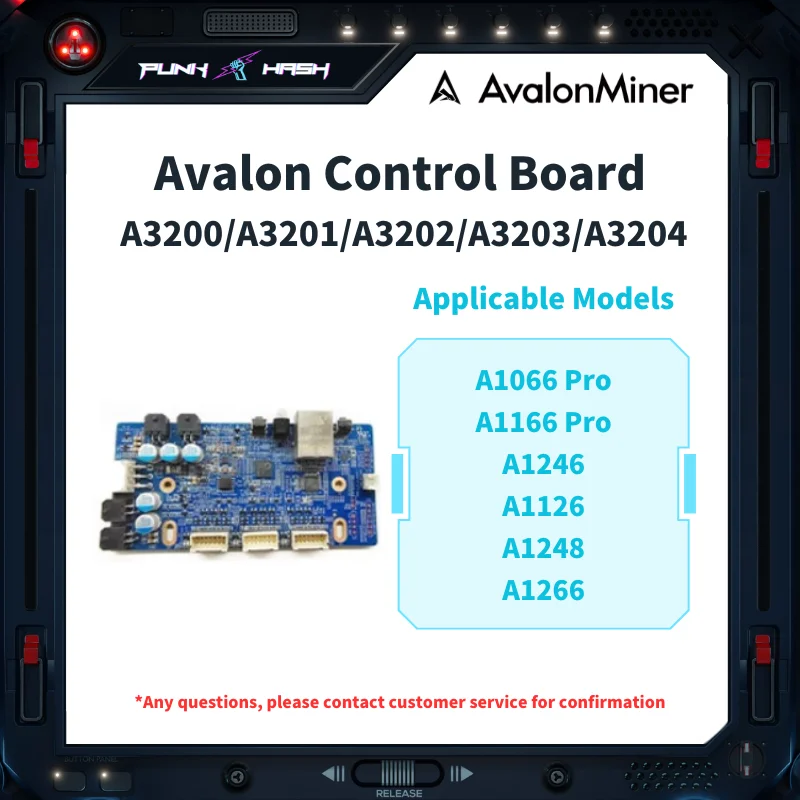 Placa de controle Canaan Avalon ASIC Miner Placa mãe A1366 1346 1446 1466 A3200 Todas as séries de peças de mineiro