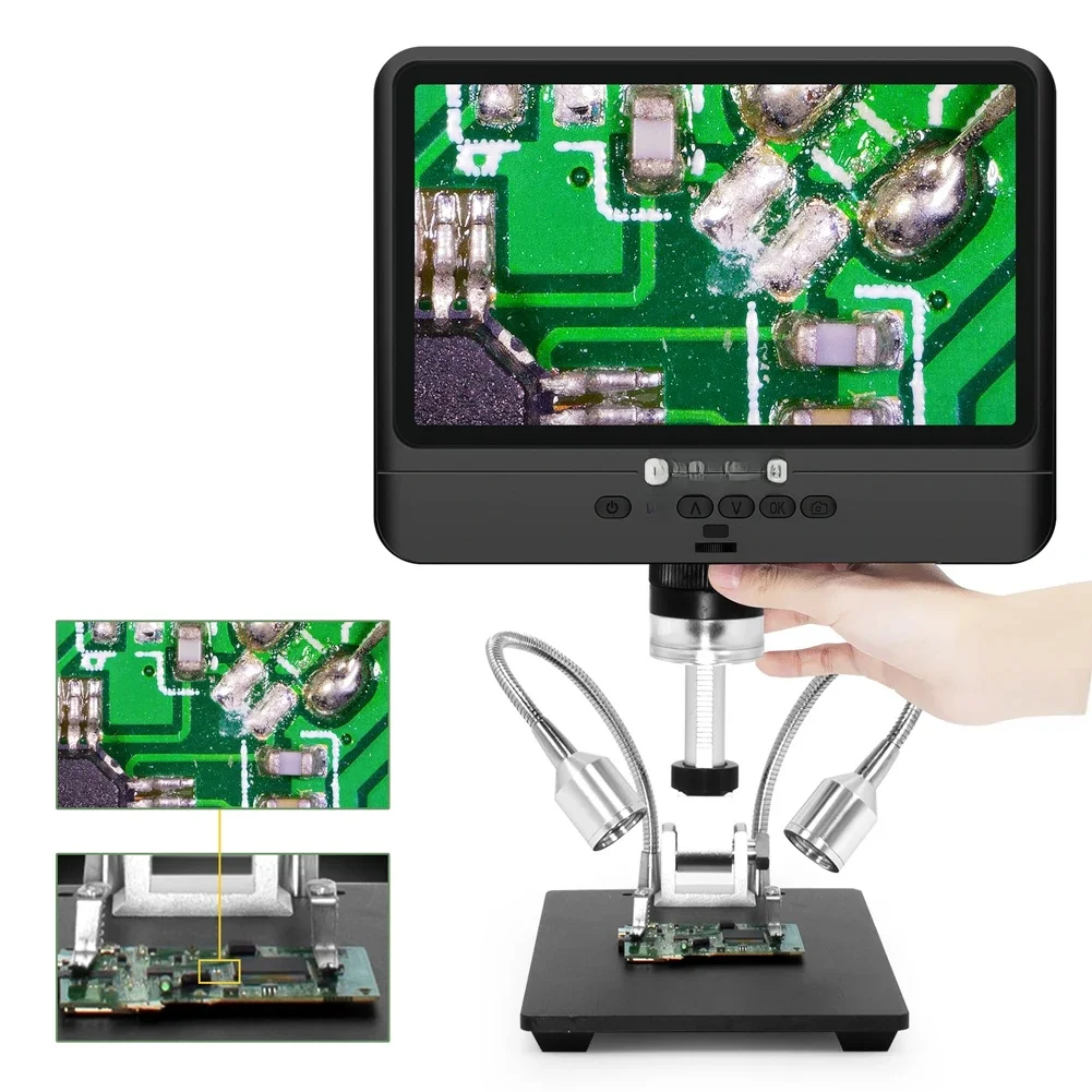 Andonstar AD208 1080P mikroskop cyfrowy do lutowania PCB 8.5 Cal ekran LCD do naprawy telefonu lutowanie Microscopio narzędzia do majsterkowania — zdjęcie 2