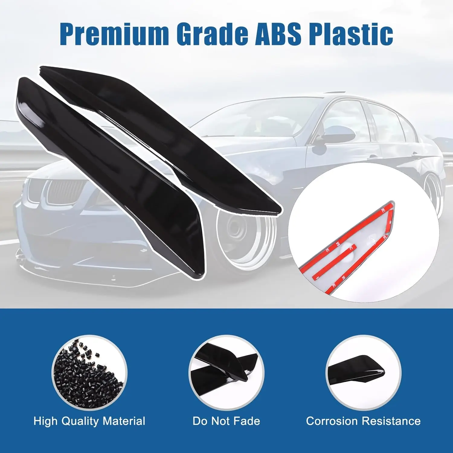 ألياف الكربون سيارة الجبهة الحاجز غطاء منفذ تنفيس الهواء لسيارات BMW G30 G31 G38 5 سلسلة 2017-2023 اكسسوارات التصميم