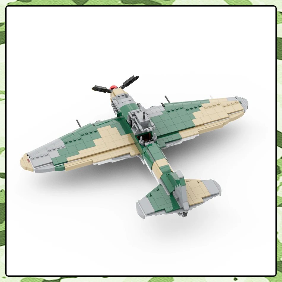 MOC-Juego de piezas de armas de combate de águila, IL-2 de la serie militar moderna, modelo de bloques de construcción DIY, juguetes de regalo para niños, pasatiempos