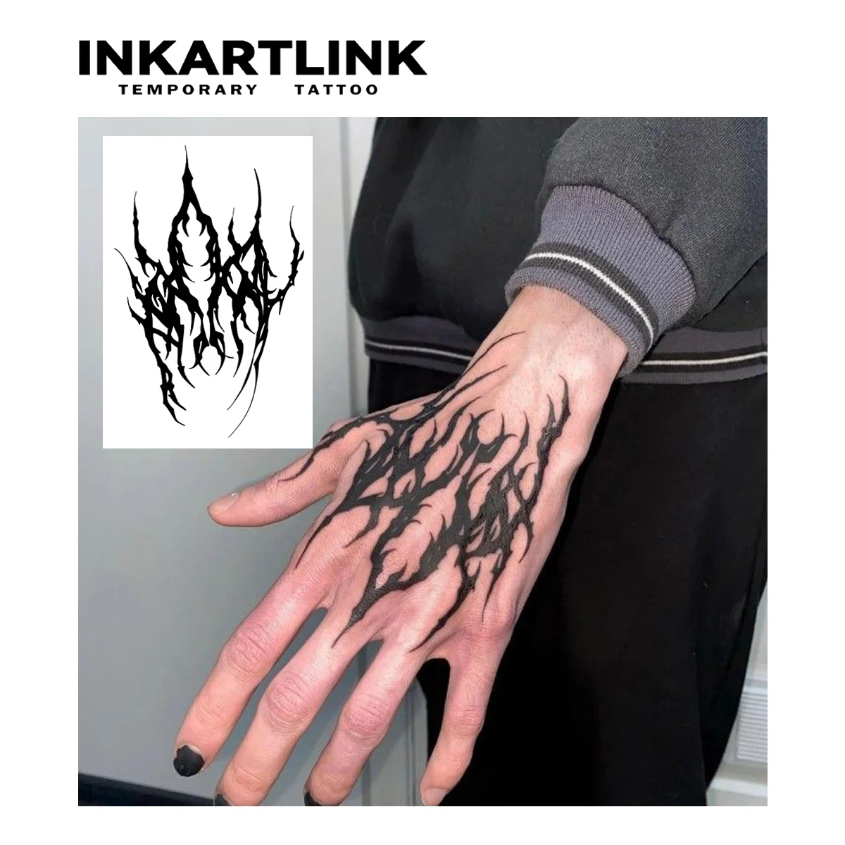 Ink Demon Temporary Tattoo,Lasts To 15 Days New Technology Magic Waterproof Semi Permanent Sticker.