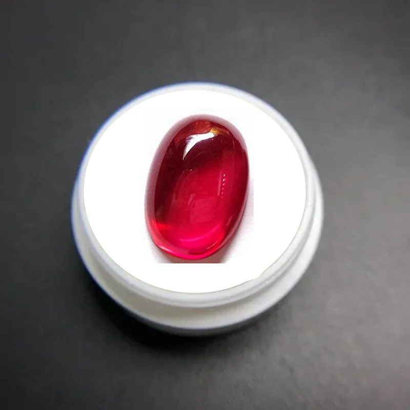 

Pretty Ruby Gem Oval Flat Cut VVS Loose Gemstones for Jewelry Accessories and Collections DIY Gems