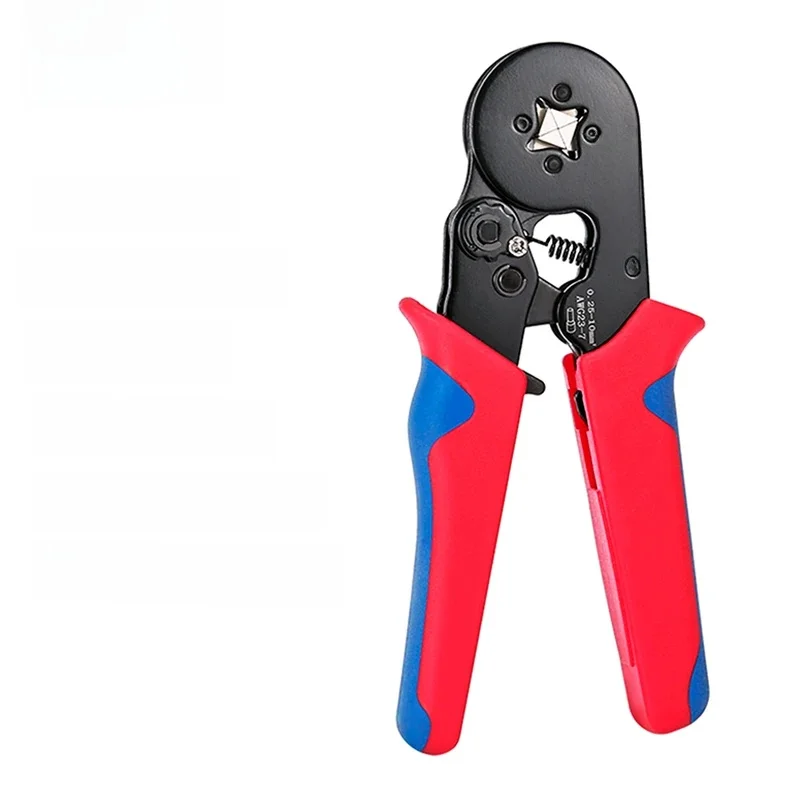 XIONGISOLAR Crimping Pliers HSC8 6-4 Tubular Terminal Crimper Wire Mini Ferrule Crimper Tool Household Electrical Kit