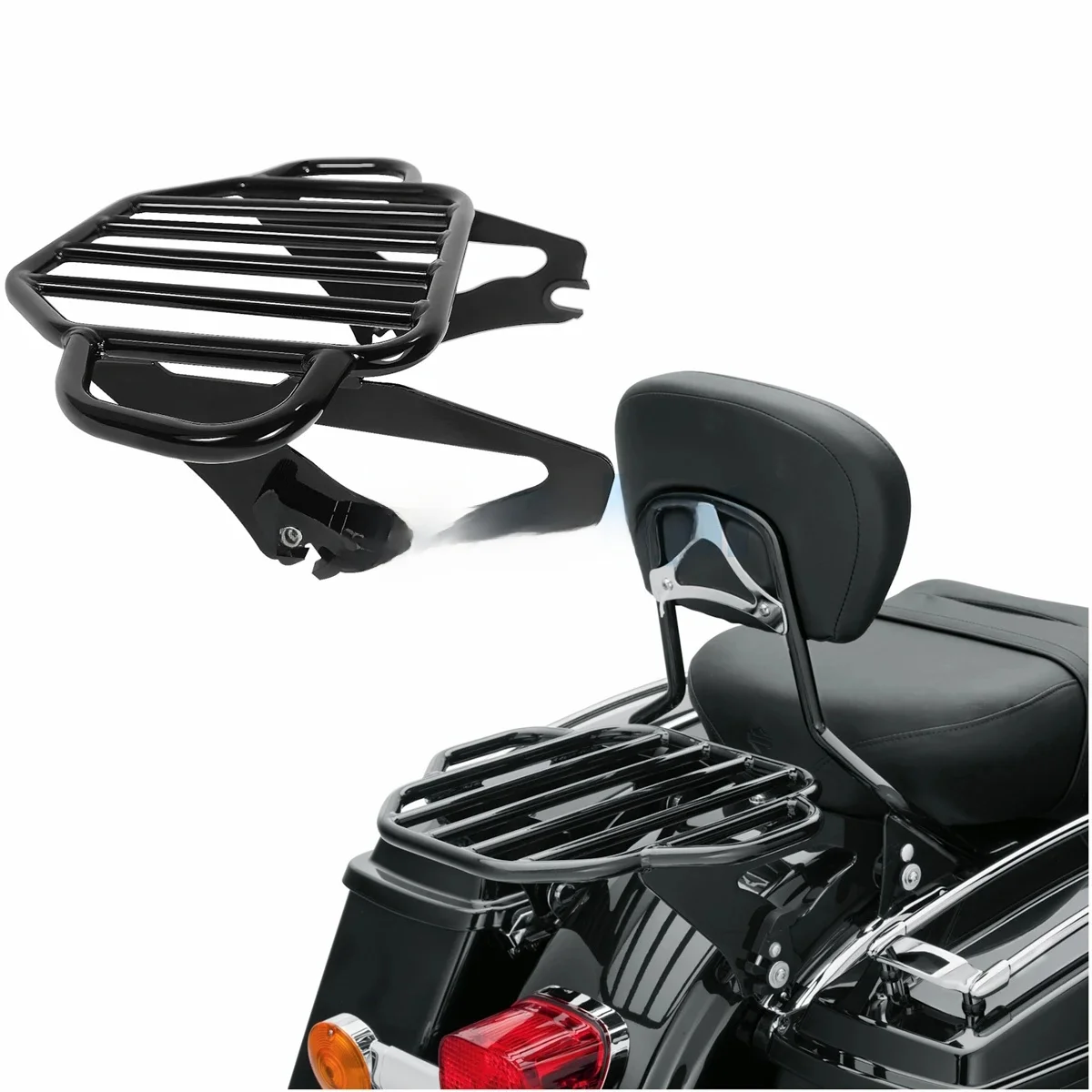 Odłączany bagażnik tylny Two Up do Harley Touring Road King Street Glide FLHX FLHR Tour Pack Pak 2009-2026 — zdjęcie 2