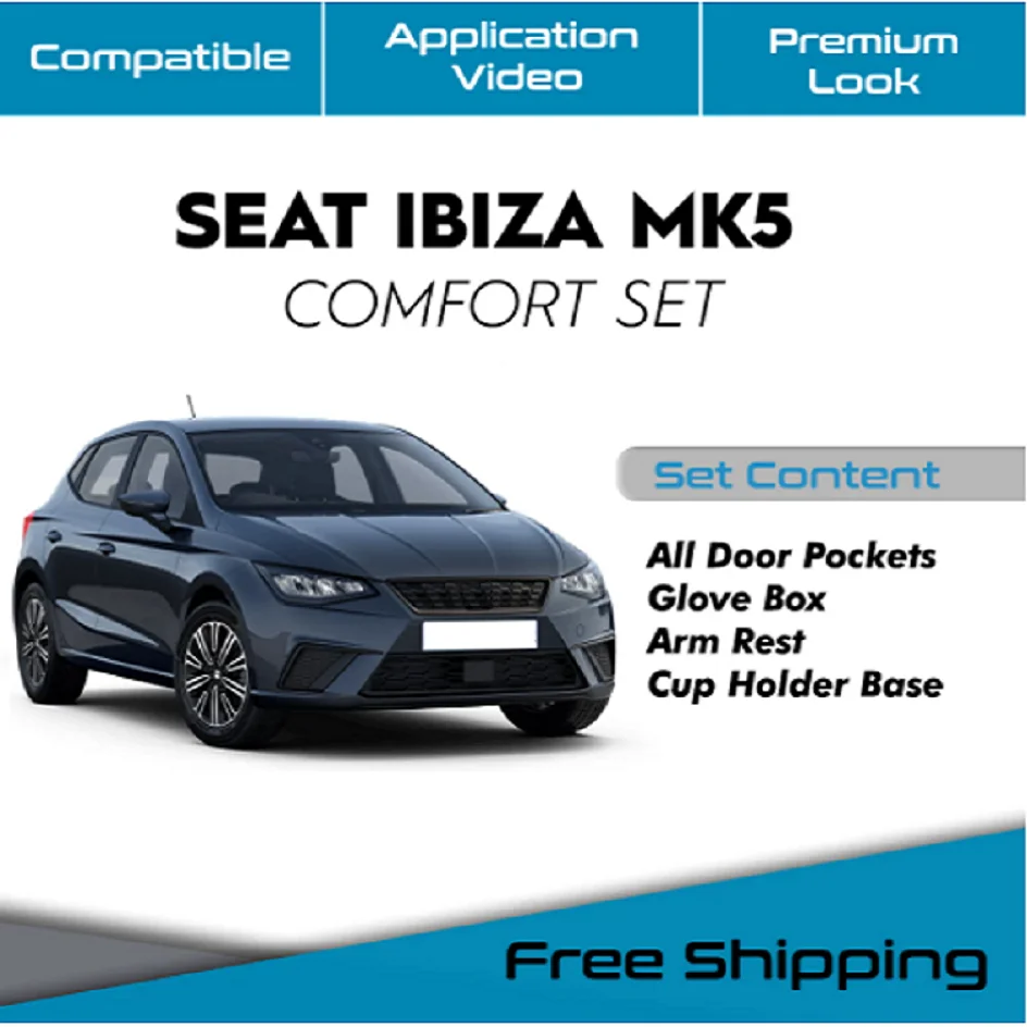 

For SEAT IBIZA MK5 soundproofing, acoustic insulated car vibration, acoustic foam, soundproof, noise muffler for cars