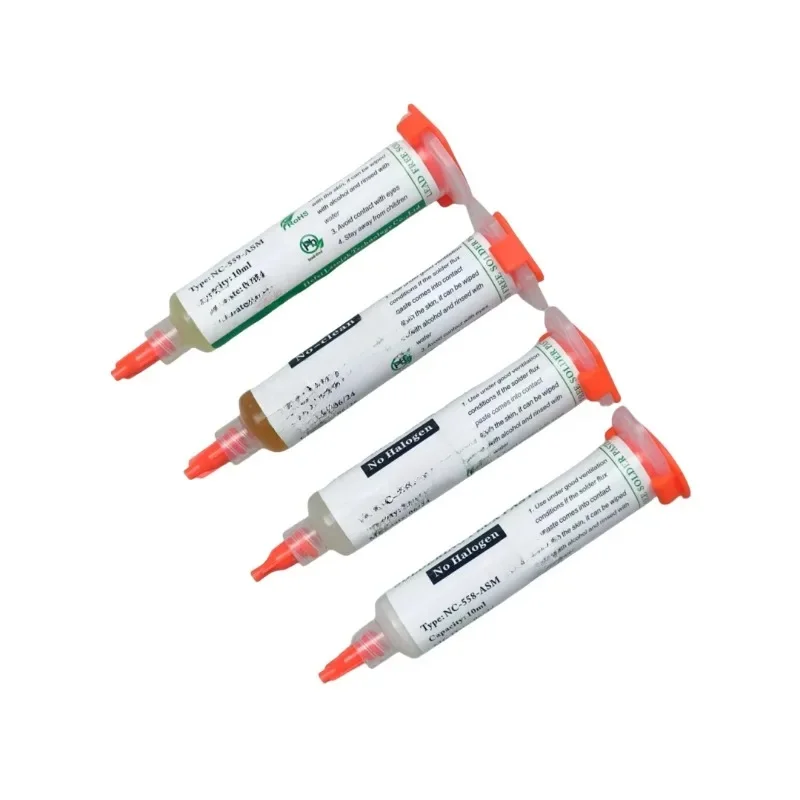 1PC 10CC strzykawka pasta lutownicza NC-559-ASM 218 558 RMA-223-UV bez czyszczenia narzędzia spawalnicze topnik spawalniczy do lutowania bezołowiowego — zdjęcie 2