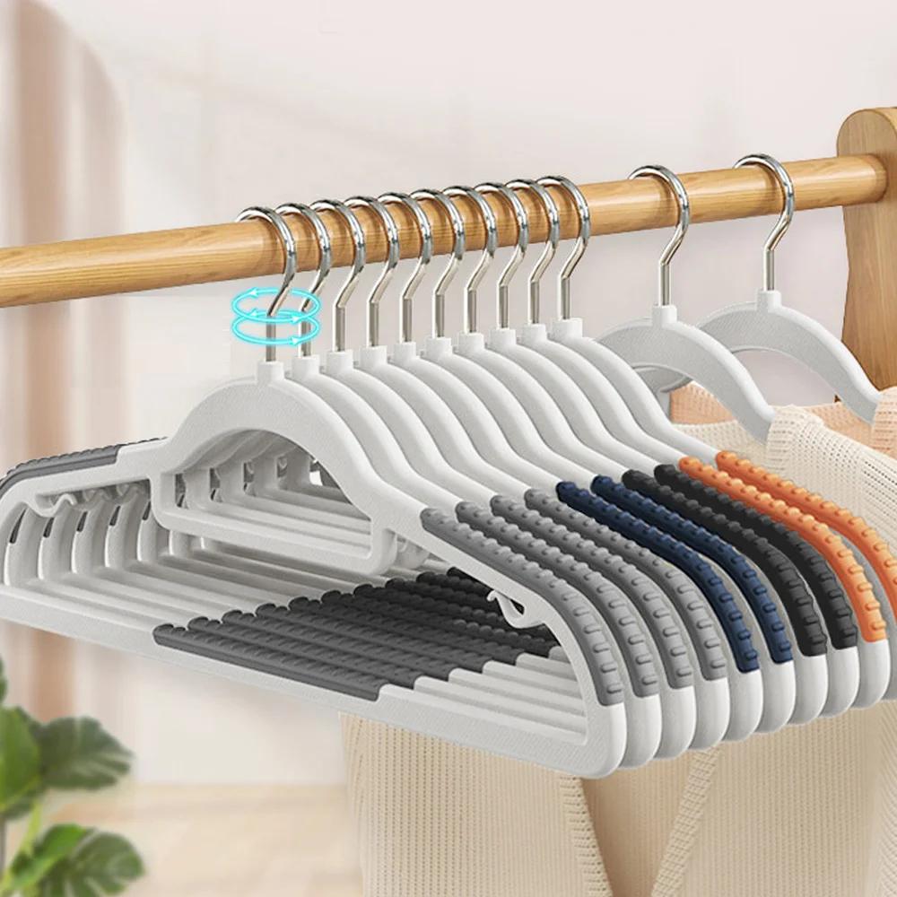 20 Orange gray non-slip rotating hangers