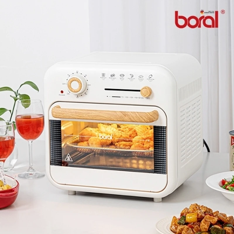 [Boral] Boralder Chef Stainless Steel 304 wood design air Frier oven 16L an air fryer BR-AF166M2