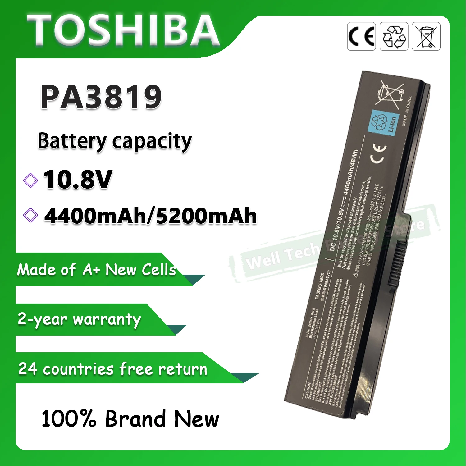 PA3819 Laptop Battery for C600D L750  L700  A660 A660D A665 A665D C675 C675D L630 L635 L640 L645 L645D L650 L655 L655D L670 L670