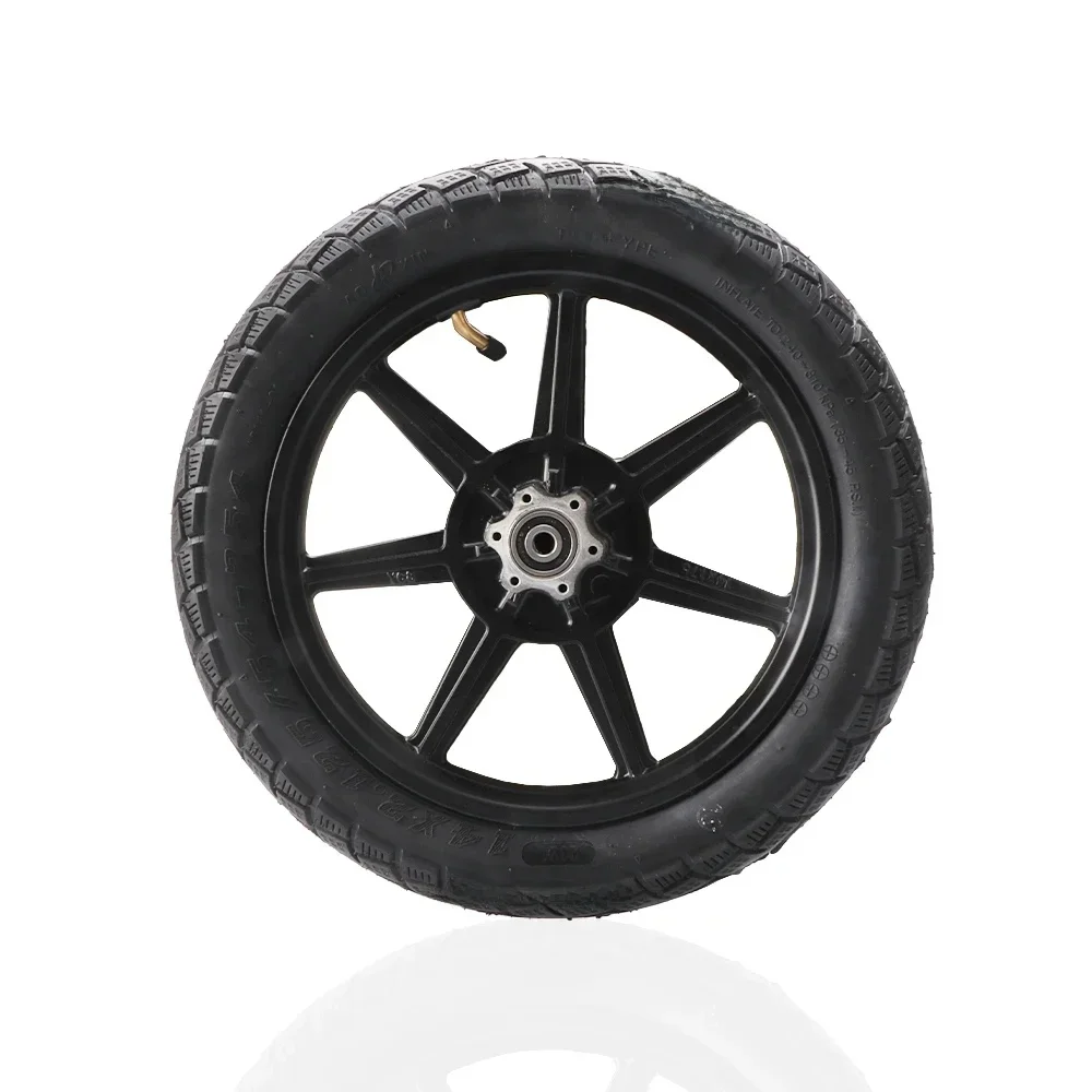 AliExpress NONE 14x2.125 tire inner tube with brake disc 14 inch front wheel aluminum alloy wheel for electric scooter folding bike accessories