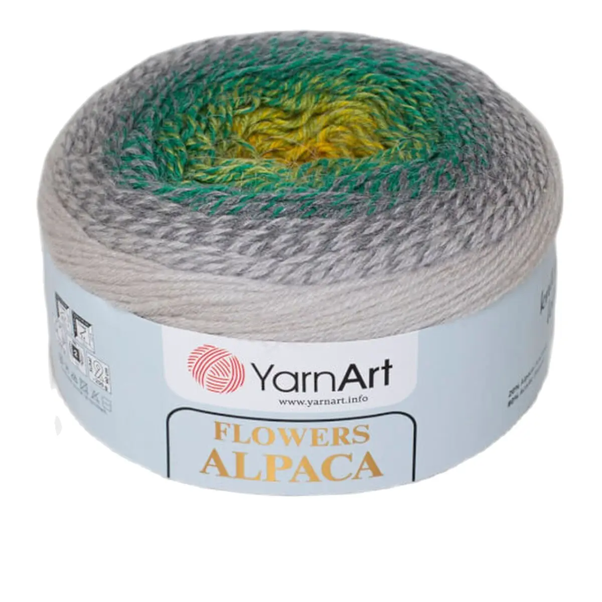 Yarnart Flowers Alpaca Ebruli Hand Knitting Yarn 20% Alpaca 80% Acrylic 940 Mt. 250 gr. Shawls, Blankets, Cardigans, Dresses