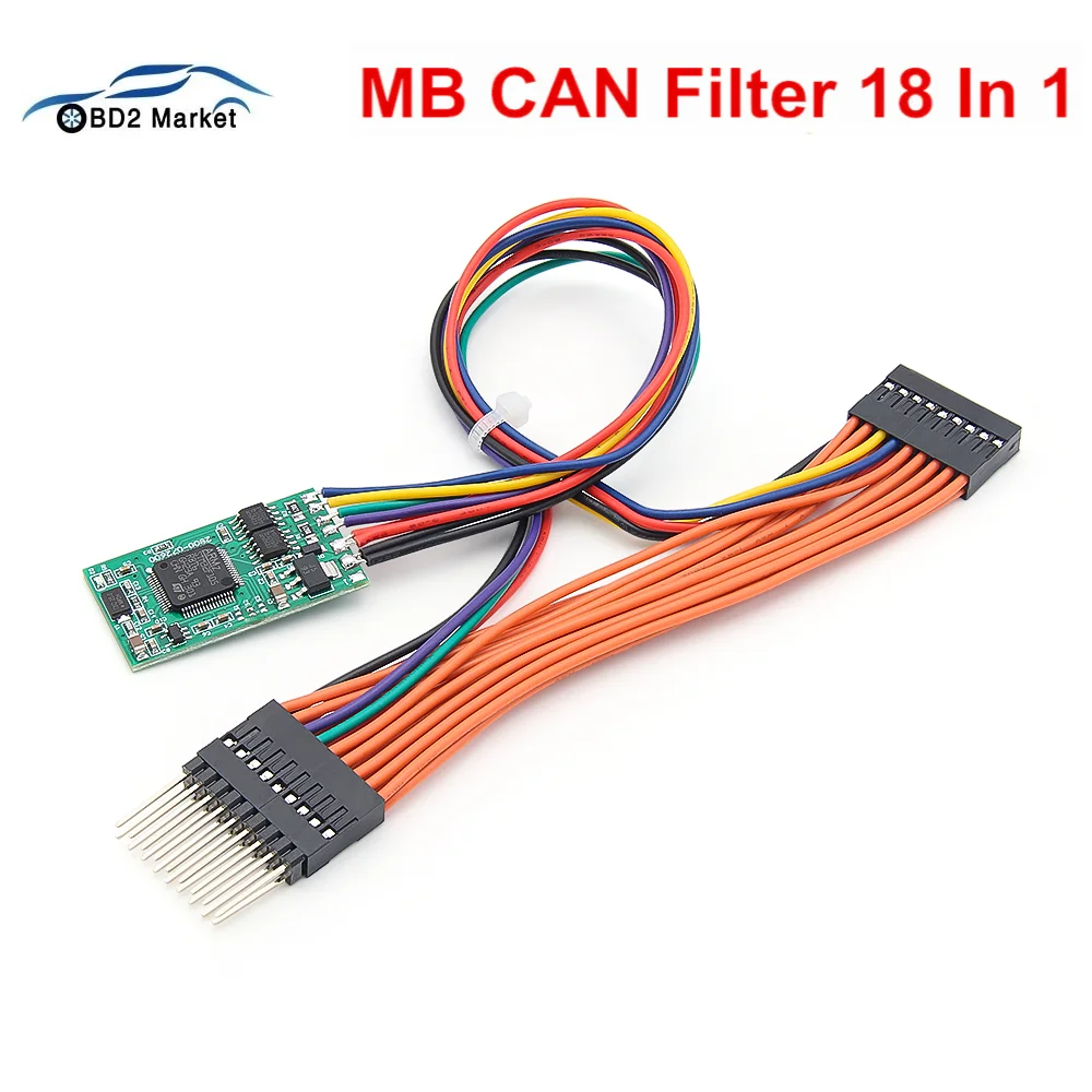 2023 Newest for MB 18 In 1 CAN Filter For MB CAN Filter 18 in1 ELM327 OBD 2 for Benz forBMW Universal Filter OBD2 for W222 W205