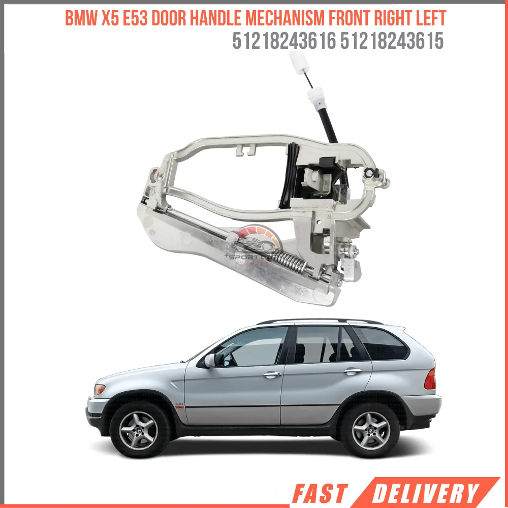 

FOR BMW X5 E53 DOOR HANDLE MECHANISM FRONT RIGHT LEFT 51218243616 51218243615 SUITABLE VEHICLE PARTS HIGH QUALITY