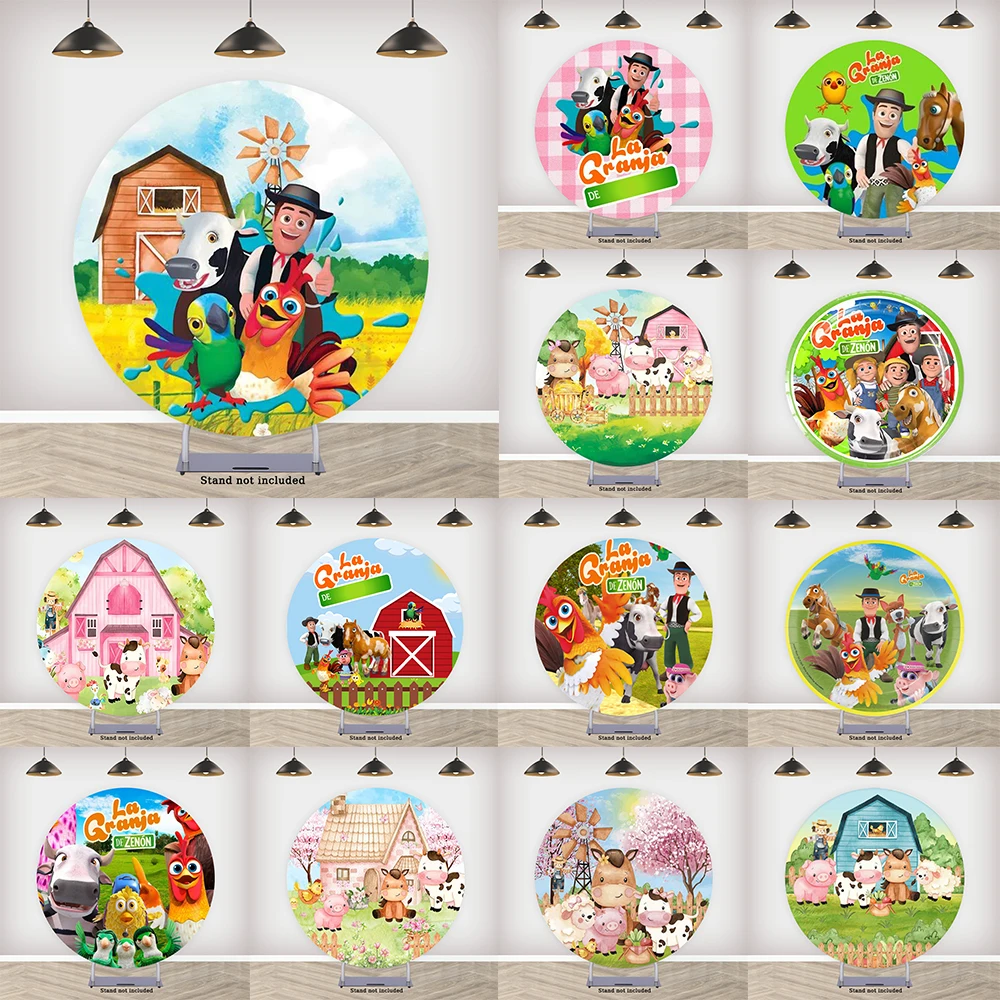 La Granja De Zenon decoraciones para fiesta De cumpleaños para niños suministros De granja Baby Shower foto telón De fondo decoraciones accesorios Banner