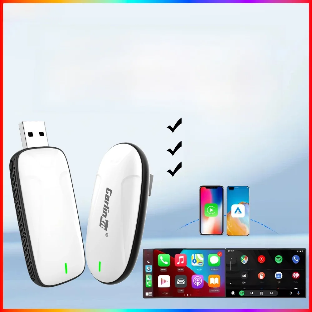 CarlinKit Baidu CarLife to Wireless CarPlay Android Auto Wireless Auto Connect Original Car Radio Upgrade For Wired CarLife Car