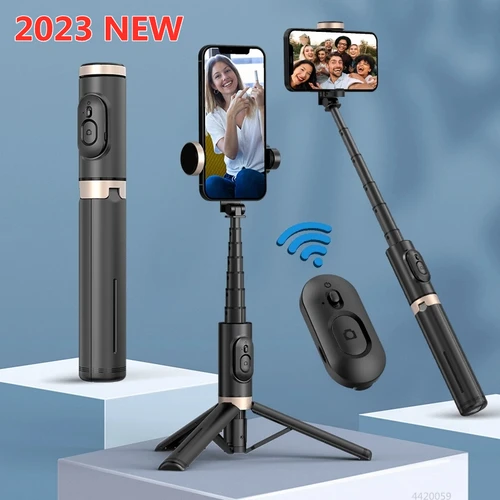 Roreta 2024 nuevo palo de Selfie Bluetooth trípode inalámbrico plegable con obturador Bluetooth monopié fotografía en vivo para iphone