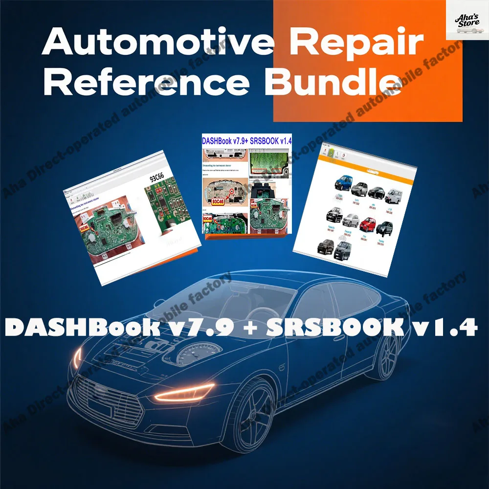 

New DASHBook v7.9 + SRSBOOK v1.4 obd2 scanner Car accessories with Keygen Removal Disassembly DASH / SRS BOOK for great beginner