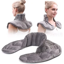 Tuhopeta Moist Microwavable Heating Pad For Back Shoulder Neck Protection  Heated U-Shaped Cover Cervical Spin Shawl Warmer