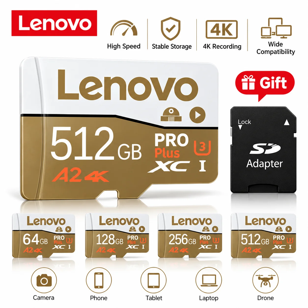 การ์ดหน่วยความจำ Lenovo ความเร - Gaming Console For Phone บทวิจารณ์และราคา