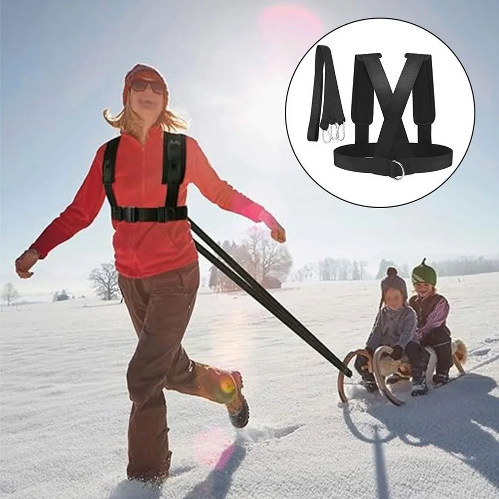 

Sled Harness Tire Pulling Harness ,with Reinforced Lock, Can Pull up to 1.5T for Weight Sled Training Football Workout Equipment