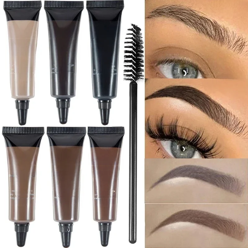 6 couleurs sourcil Gel crème maquillage sourcil tatouage stylo teinte imperméable longue durée rehausseurs de sourcils sourcils maquillage cosmétiques