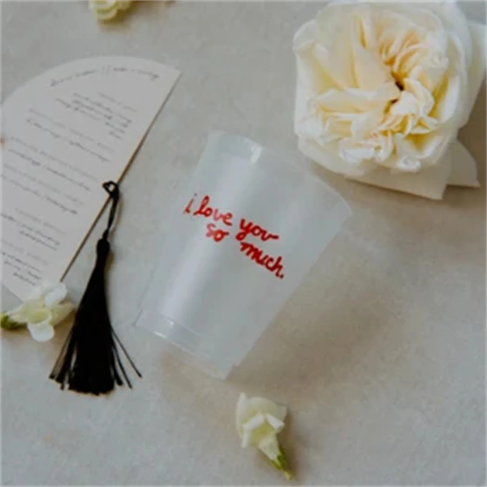 

10/50 I Love You So Much Frost Flex Cups, Bachelorette Party Shatterproof Cups, Austin, Party Cups, Party Decor, Valentine's Day