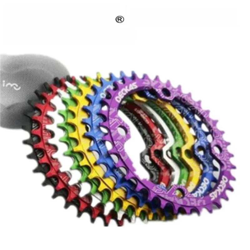 AliExpress NONE Deckas 104BCD Round Narrow Wide Chainring MTB Mountain bike bicycle 104BCD 32T 34T 36T 38T crankset Tooth plate Parts 104 BCD