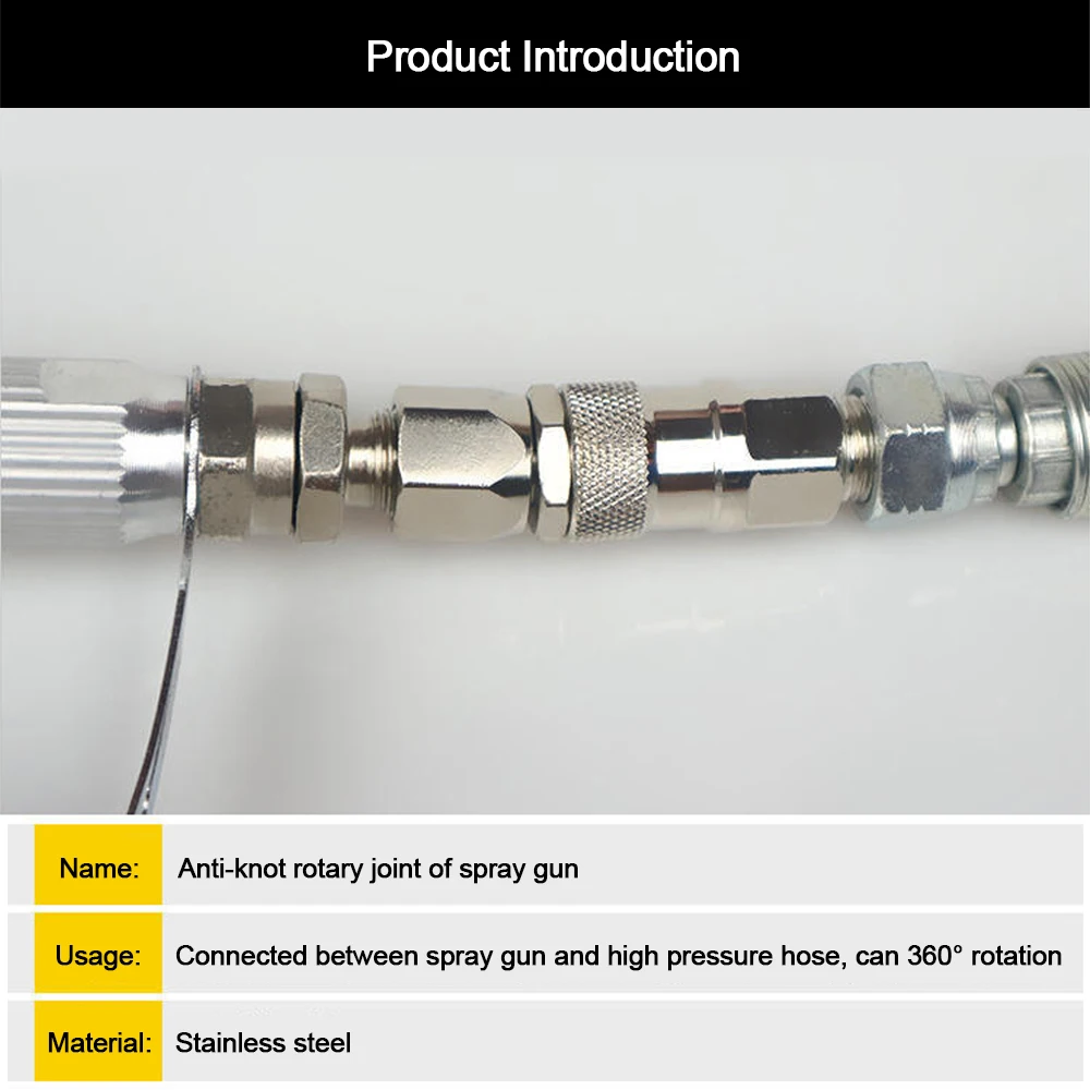 Airless Sprayer Hose Swivel Joint High Quality Universal Airless Sprayer High Pressure Pipe Connector Accessories