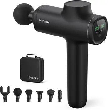 Mebak 5 נייד עיסוי אקדח עמוק רקמות לעיסוי, כף יד חשמלי גוף שרירים לעיסוי, כלי הקשה קל משקל עיסוי אקדח