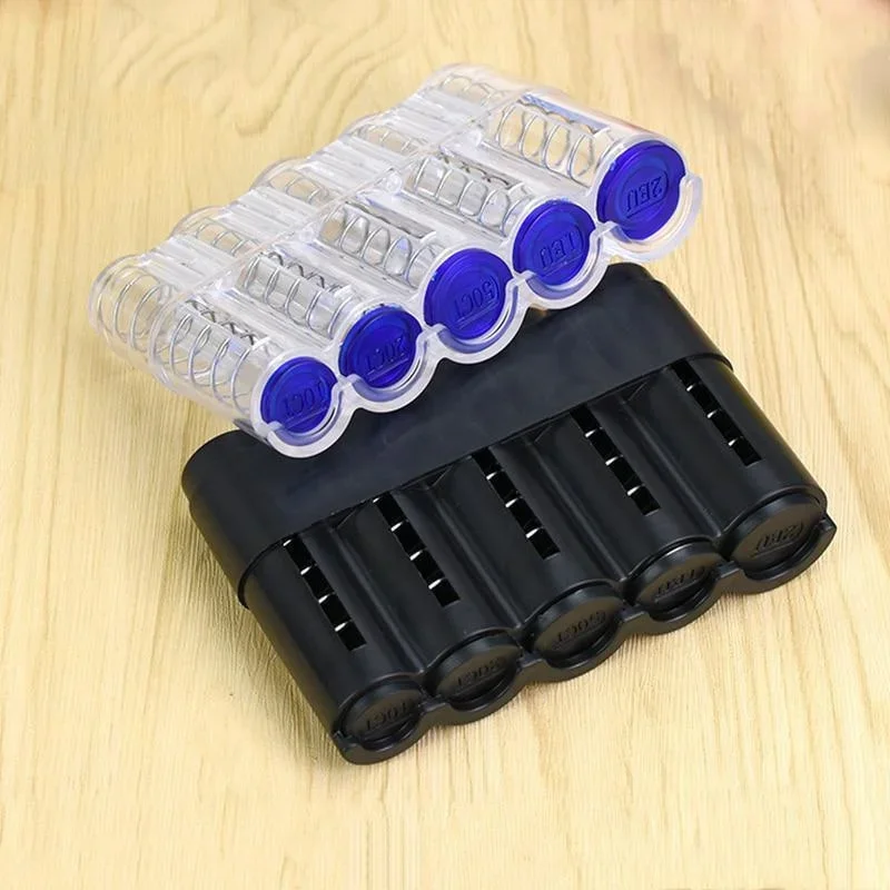 Porte-monnaie de rangement pour voiture, boîte d'épargne pour banque de pièces de monnaie européenne, porte-monnaie en plastique, porte-monnaie, coffre-fort, organisateur d'argent