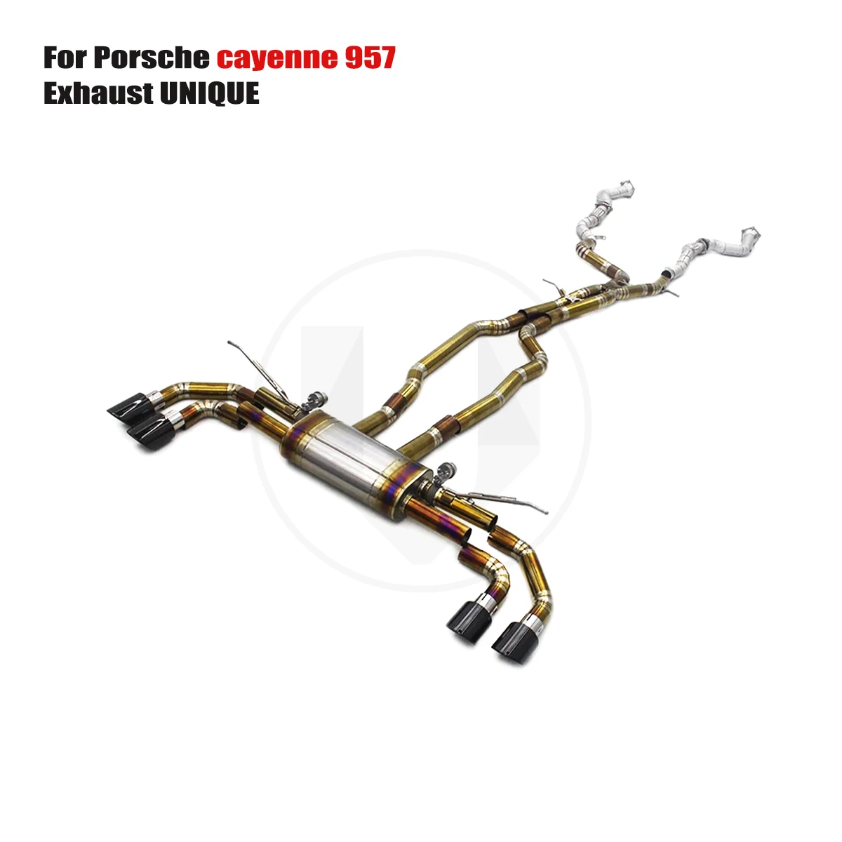 

UNIQUE For 2006-2010 Porsche cayenne 957 3.6L 4.8L 4.8T performance valve titanium exhaust system TC4 titanium alloy exhaust mu