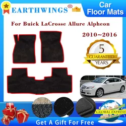 Car Floor Mats For Buick LaCrosse Allure Alpheon 2010~2016 Carpets Footpads Rugs Cover Foot Pads Interior Stickers Accessories