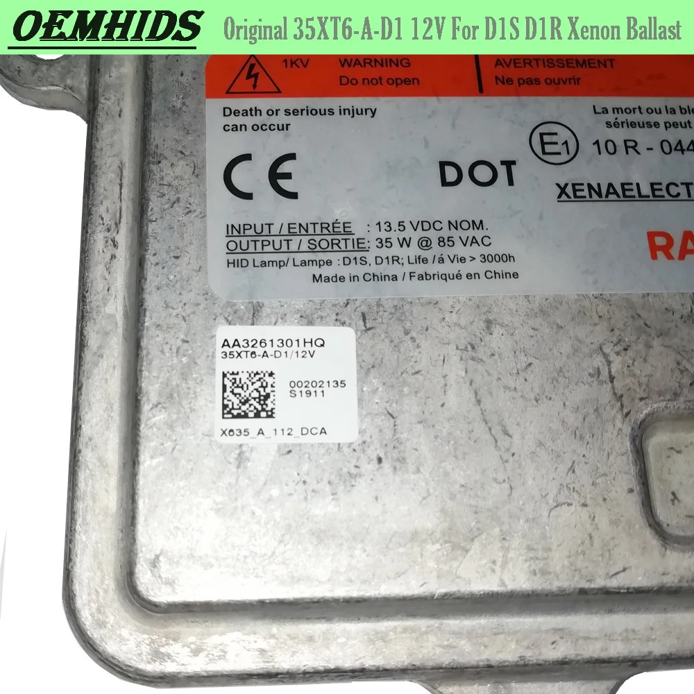 Original D1S D1R Xenon Ballast Brand New 12V 35W For SantaFe Malibu Focus HID Headlight Driver Module 10R-0044663 35XT6-A-D1