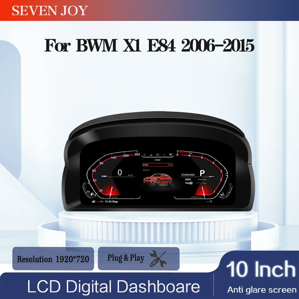 

Car LCD Dashboard Panel Linux System for BMW X1 E84 2009 - 2015 Car Digital Group Instrument Display Speedometer Screen