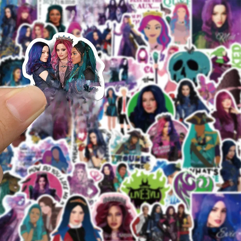 10/30/50 PIÈCES Disney Film Descendants Autocollant Dessin Animé Cool Graffiti Autocollant Enfants Jouet pour Ordinateur Portable Planche À Roulettes Coque De Téléphone Tasse D'eau