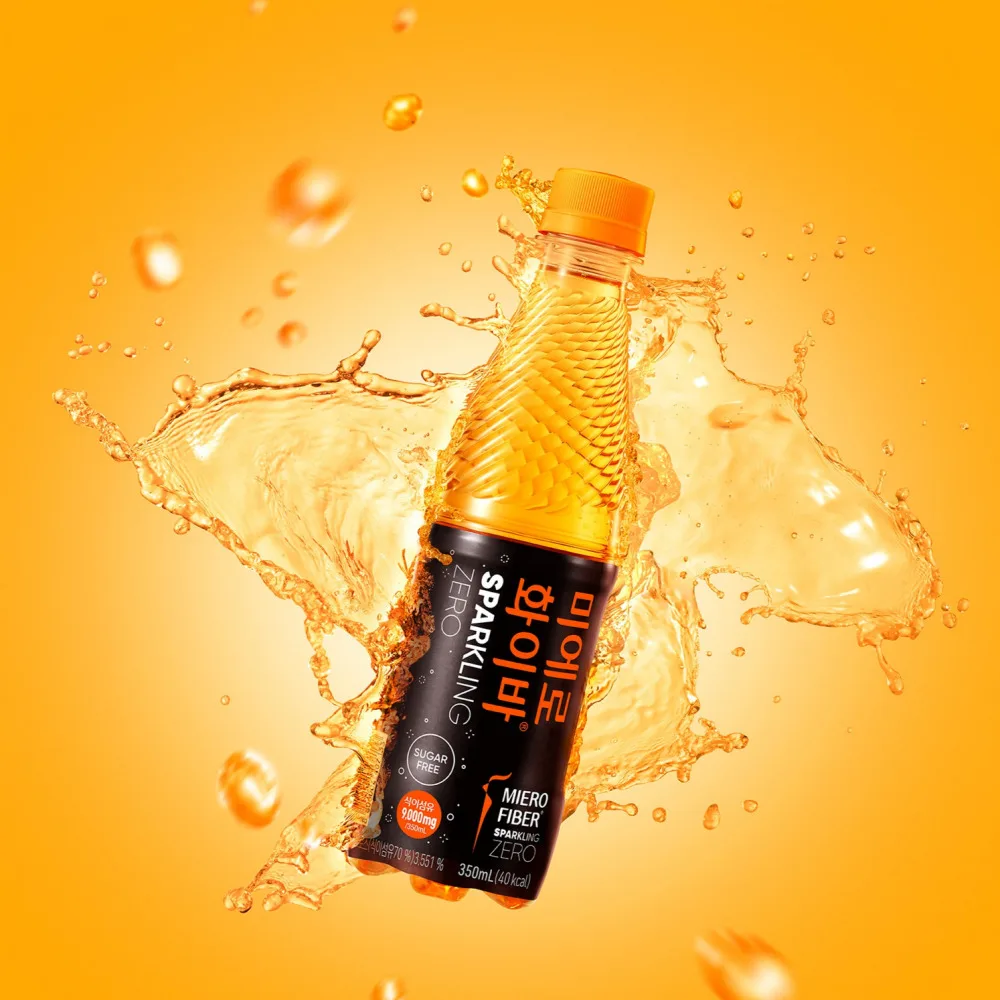 Mierofiber Sparkling Zero PET carbonated drinks Sparkling dietary fiber Beverage Drink 350ml x 24EA