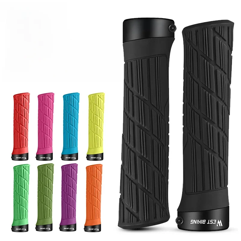 AliExpress West Biking WEST BIKING Bicycle Grips Soft Rubber MTB Road Bike Grips Shockproof Anti-Slip Handlebar Cover