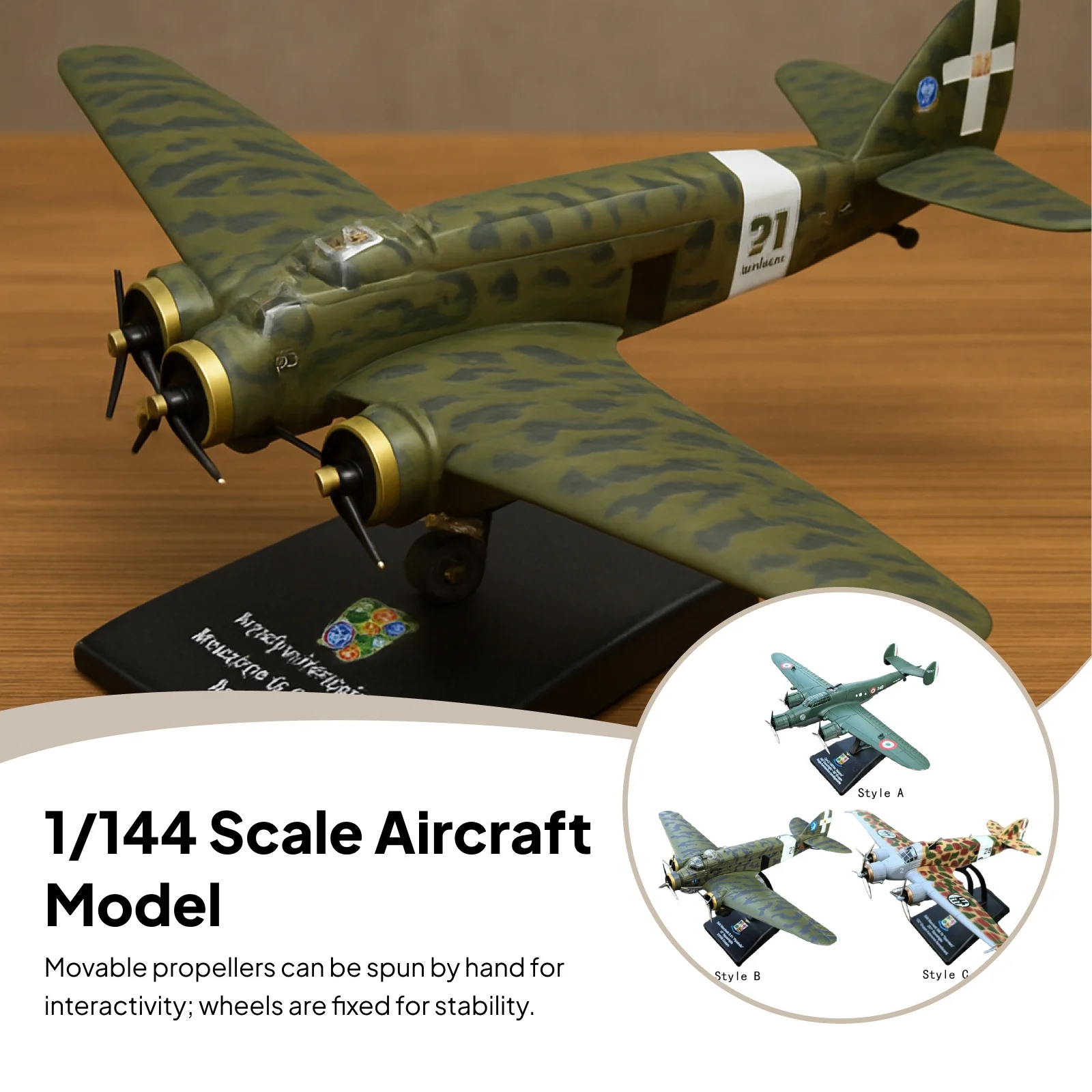 Modelo de aleación de avión 1/144, adorno de regalo, mueble de TV artesanal, estante de exhibición, avión fundido a presión, exposición de ciencia de aviación, modelo de Metal