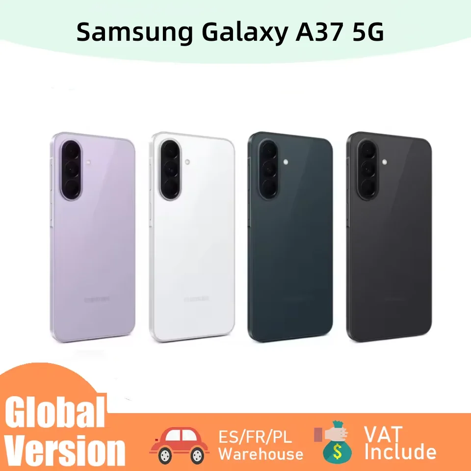 Samsung Galaxy A37 5G Version Globale Smartphone IA Cam�ra Arri�re 50MP �cran Super AMOLED 6,7? Fr�quence de Rafra�chissement 120Hz Charge Rapide 45W Batterie 5000mAh IP68