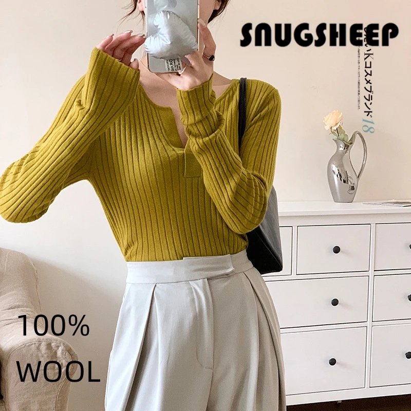 v neck pullover women sweater black top long sleeve clothes ladies sweaters fashion tops luxury clothing woman green vintage