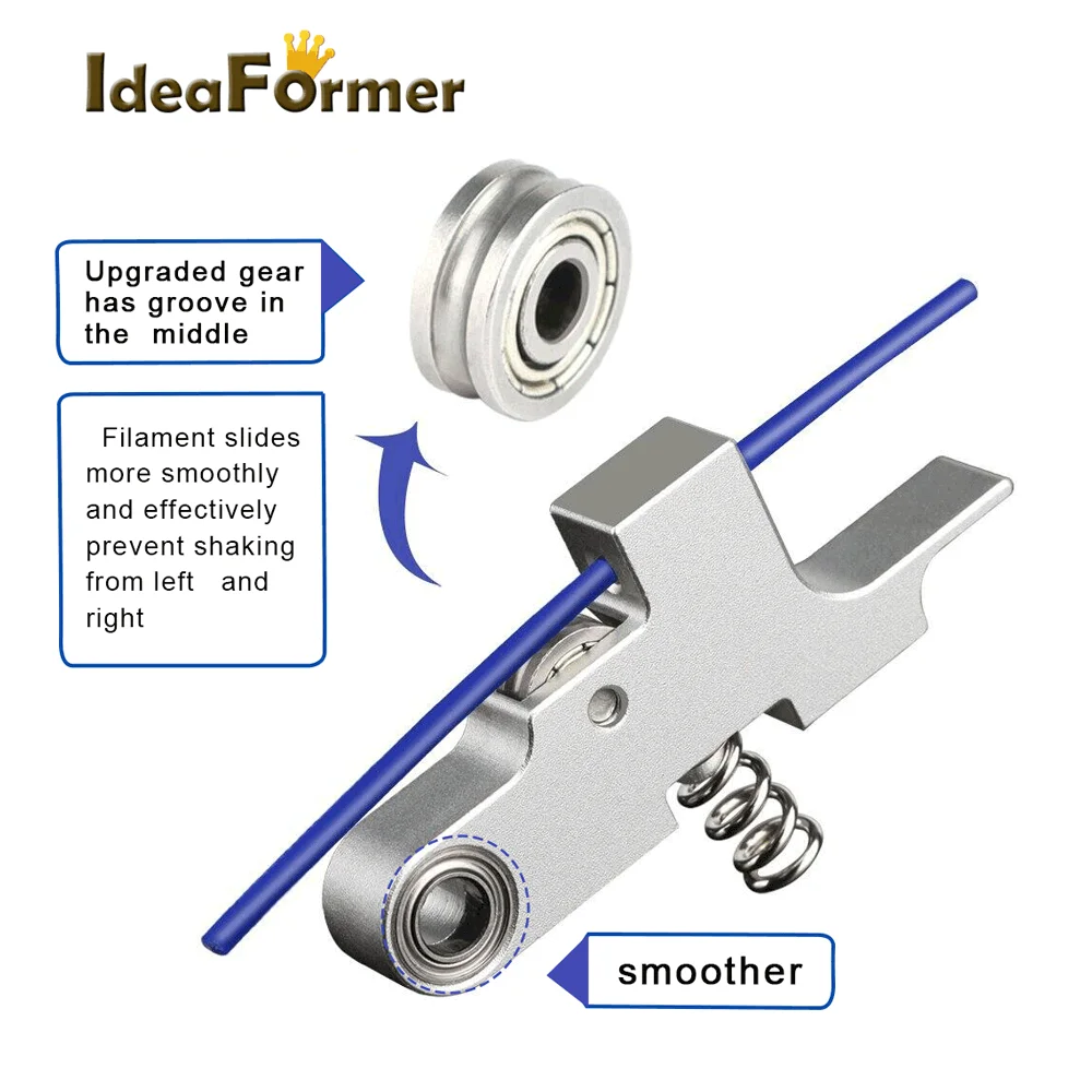 Upgraded Titan Extruder Idler Arm 1.75mm Gear 66 Teeth  For Artillery Genius Sidewinder X1 Titan Aero Extruder Feeder Parts
