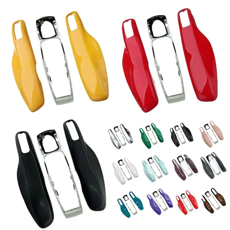 Mix Silver Center Car Smart Remote Key Case Cover dla Porsche Panamera Spyder Carrera Macan Boxster Cayman Cayenne 911 970 981 — 2