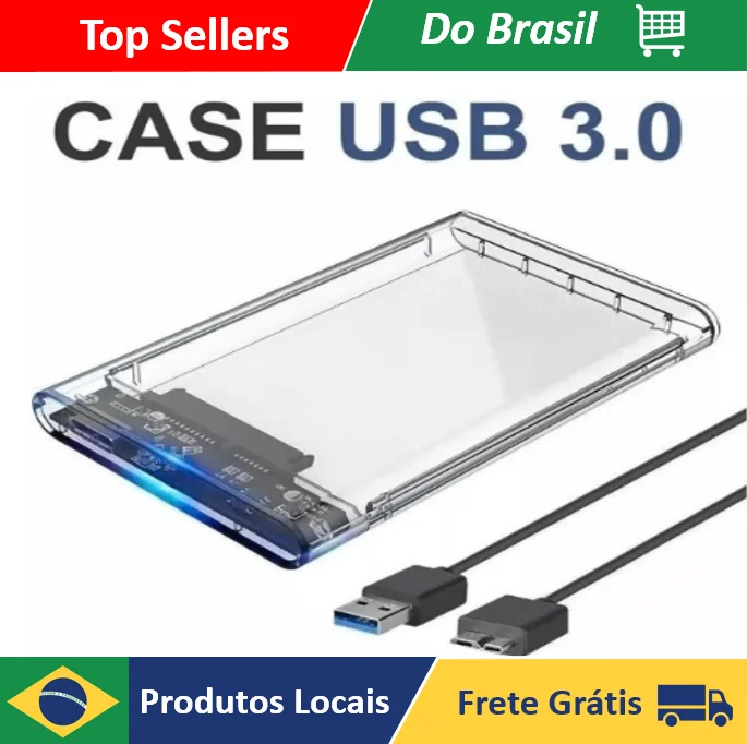 Caja Externa HD 2.5 USB Notebook 3.0 compatible Ps4 Xbox One Pc 6Gbps