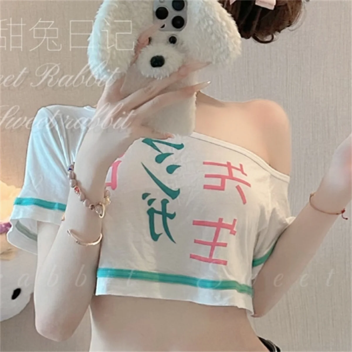 أنيمي Eromanga Sensei تي شيرت + شورت + جوارب ساجيري إيزومي تأثيري ازياء الصيف قصيرة الأكمام المحاصيل القمم أنيمي فتاة تي شيرت #2