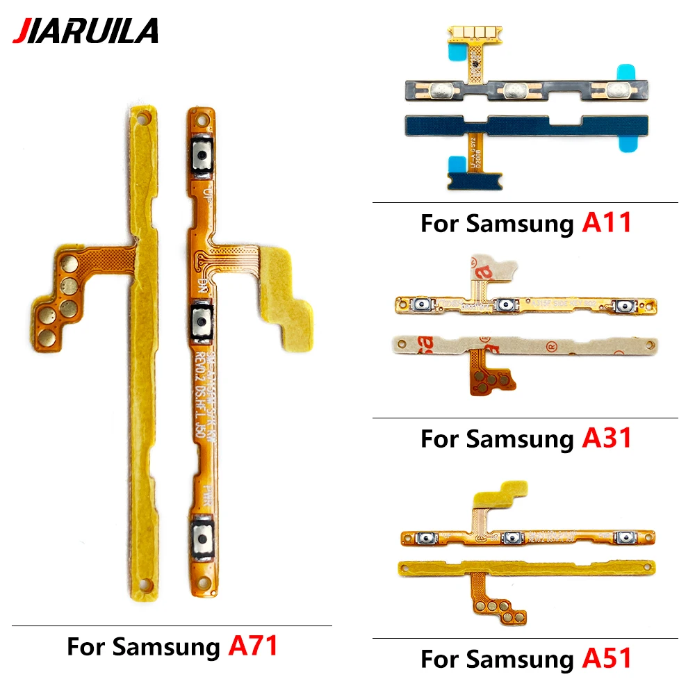 

10Pcs， Power Switch On/Off Button Volume control Key Button Flex Cable For Samsung A01 A02 A11 A21 A31 A51 A71 A12