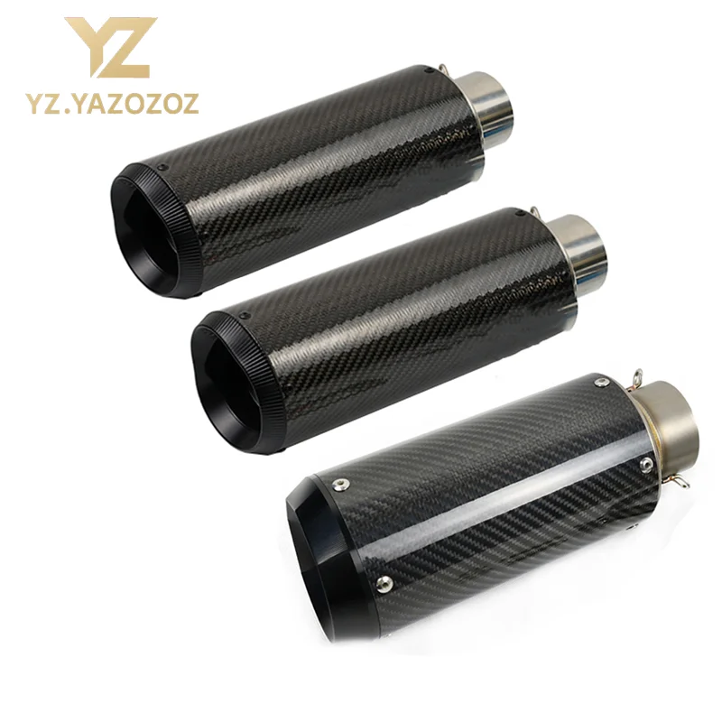 

Universal 51Mm/60Mm Motorcycle Exhaust Pipe Motorcycle Exhaust Muffler Ar Matte Carbon Body