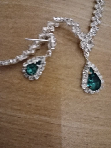 3 Pieces Of Fashionable Women's Water Drop Necklaces And Earrings Set For Wedding Season, Banquet And Party Accessories-2910 photo review