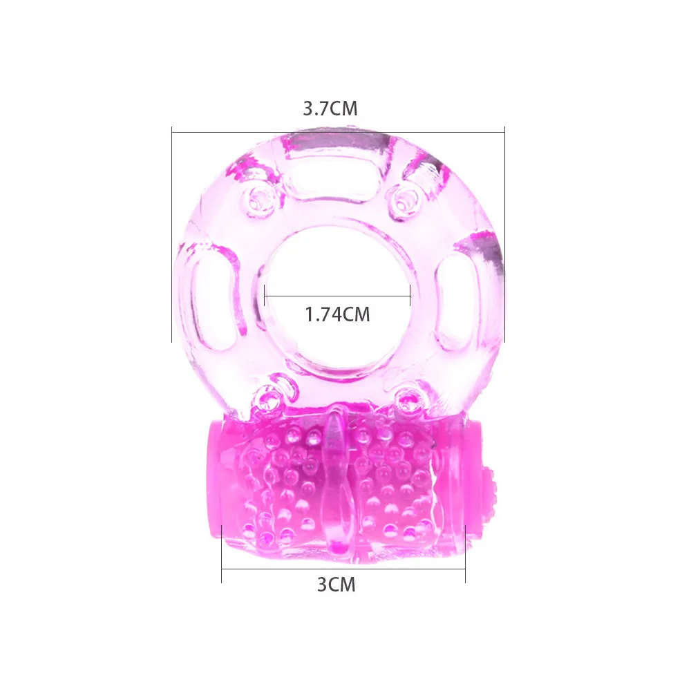 Butterfly Vibrating Penis Ring Silicone Cock Ring Vibrator Male Penis Extender Clitoral Stimulate Couples Adult Sex Toys for Men